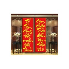 Tranh đính đá câu đối h1011