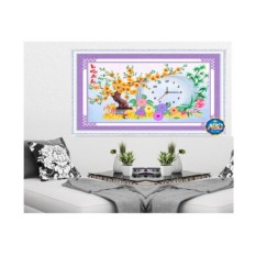 Tranh đính đá đồng hồ df304-ngọc thịnh