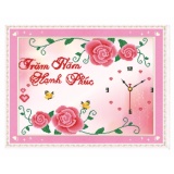 Tranh đính đá Đồng hồ Trăm năm hạnh phúc H1058-Ngọc Thịnh