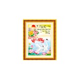 Tranh đính đá VỢ CHỒNG -ĐÔI THIÊN NGA (YN5090)53×76cm
