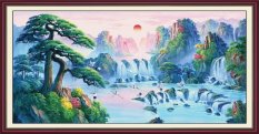 Tranh in canvas phong thủy tùng hạc diên niên vtc lunapt-0001 100 x 50 cm