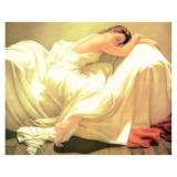 Tranh in sơn dầu VTC mỹ nhân LunaCV-0390 60 x 50 cm