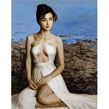 Tranh in sơn dầu vtc mỹ nhân lunacv-0438 48 x 60 cm