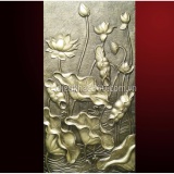 Tranh Phù điêu hoa sen giả đồng