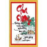 Tranh thêu Chữ Thập Cha mẹ DLH-222353-Siêu thị tranh thêu