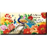 Tranh thêu chữ thập cha mẹ 223086