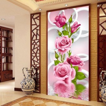 Tranh thêu chữ thập hoa hồng monalisa MH0794-Siêu thị tranh thêu