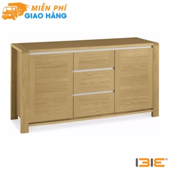 Tủ chén thấp 2 cánh 3 ngăn Casa gỗ sồi  