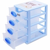 Tủ nhựa 4 ngăn khéo đựng đồ Famous RCB23 (Xanh)