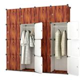 Tủ nhựa lắp ghép 16 ngăn bibi-home tn-vgn-16