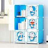 Tủ nhựa lắp ghép 6 ngăn doremon bibi-home TN-6-DOR