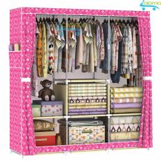 Tủ vải cỡ lớn 3 buồng 8 ngăn siêu bền homebi hby-125