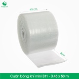 B11 - 45cm x 50m - Cuộn bong bóng Khí (Màng xốp hơi) dùng đóng gói sản phẩm, bảo vệ tốt khi vận chuyển