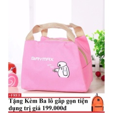 Túi giữ nhiệt Baymax + Tặng kèm balo du lịch gấp gọn