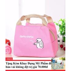 Túi giữ nhiệt Baymax + Tặng kèm khay đựng mỹ phẩm để bàn