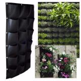 Túi vải trồng cây treo tường kích cỡ 100x50 cm- gồm 18 túi vải địa kĩ thuật cao cấp
