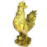 Tượng gà trống chữ Phúc đứng núi tiền đồng đặcnguyên chất