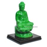 TƯỢNG PHẬT THÍCH CA BƯNG NGỌC MÀU GIẢ CẨM THẠCH 11CM