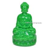 Tượng phật thích ca ngồi thiền trên đài sen màu cẩm thạch - 14cm