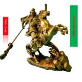 Tượng Quan Công Cưỡi Ngựa Xích Thố bằng Đồng Thau cao 18.5 cm nặng 1200g -Phong thủy mang lại sự thịnh vượng, trí tuệ và tiền bạc trong kinh doanh