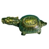 Tượng Rùa đầu rồng - Long quy cao 6cm - Linh vật phong thuỷ bằng đồng thau. Đồng đúc tinh sảo; sắc nét