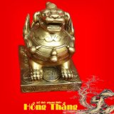 Tượng Tỳ hưu bệ nhỏ - Chất liệu bằng đồng thau cao 7cm nặng 400g ( linh vật phong thủy tài lộc và hóa giải sát khí)