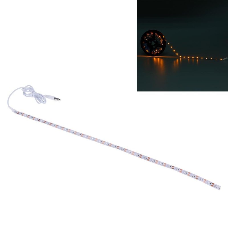 Bảng giá Mua Vanker-New Creative Practical Flexible 3528SMD USB 5V LED Room Shop
Laptop TV Backlighting Strip Light Lamp Yellow (1m) - intl