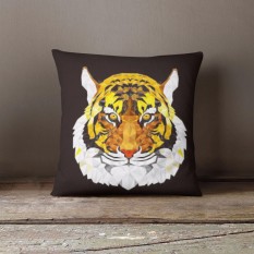 Cửa hàng bán Vỏ gối trang trí, tựa lưng Sofa Tmark 08 Họa tiết cách điệu hình thú (Hổ đen)