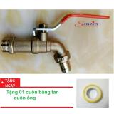 Vòi gạt Sunzin thân đồng ren ngoài 1/2", tặng thêm 01 cuộn băng tan