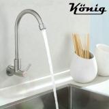 Vòi rửa chén lạnh âm tường inox sus 304 konig kn-vc01