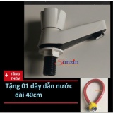 Vòi rửa mặt tay vặn Watertec nhập khẩu Malaysia - Tặng 1 dây dẫn nước