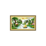 Tranh thêu chữ thập thuận buồm xuôi gió YN6046-Siêu thị tranh thêu