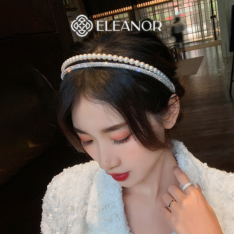 Cài tóc nữ Eleanor Accessories cài tóc đính ngọc trai nhân tạo đá lấp lánh phụ kiện tóc 4045
