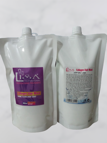DẦU XẢ TÓC LISA COLAGEN,1100ML (BỊCH) xả dầu ,hấp nóng  ,dưỡng tóc hư hỏng. tóc mềm mượt óng ả  hươn