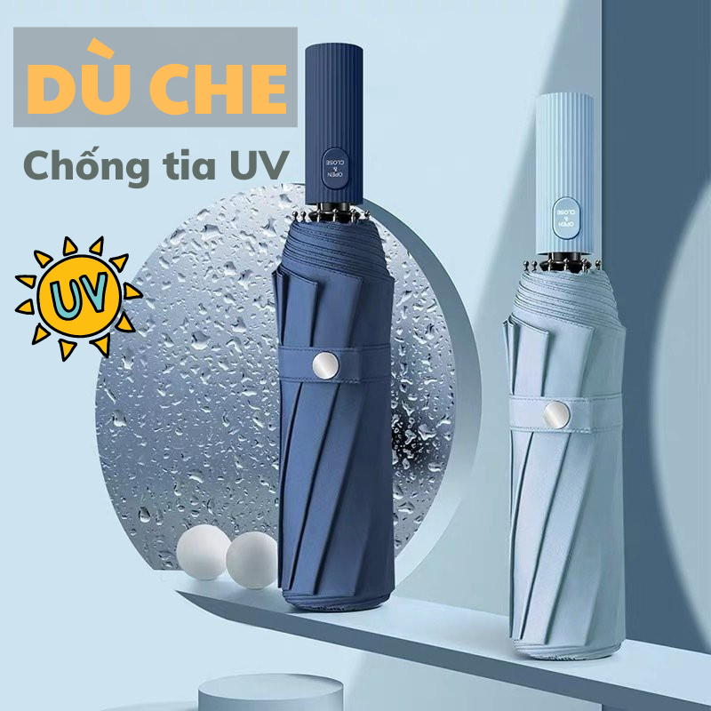 Ô Dù Gấp Gọn, Ô Dù Che Nắng Chống Tia UV Hiệu Quả - LEON STORE