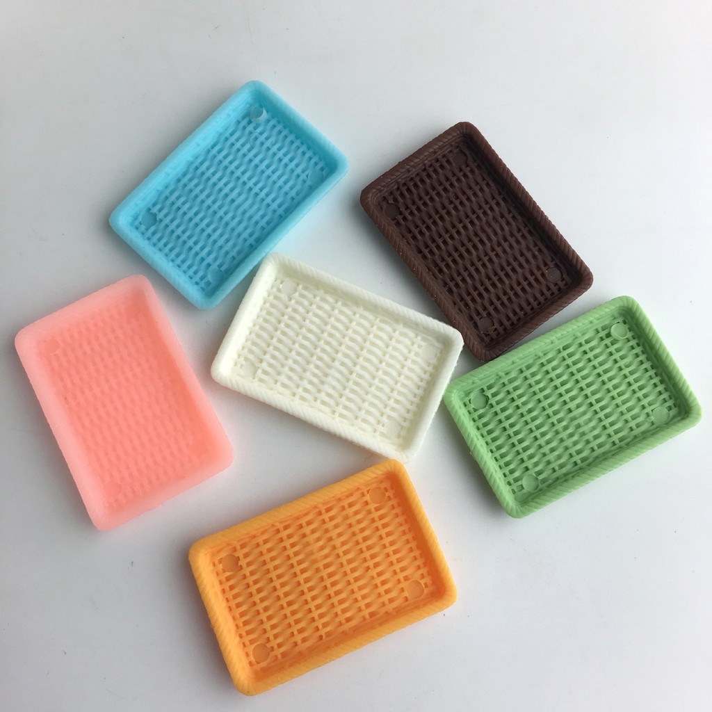 [HCM]Mô Hình Khay Nhựa Tỉ Lệ 1:6 Phụ Kiện Trang Trí Nhà Búp Bê [1 cái ]