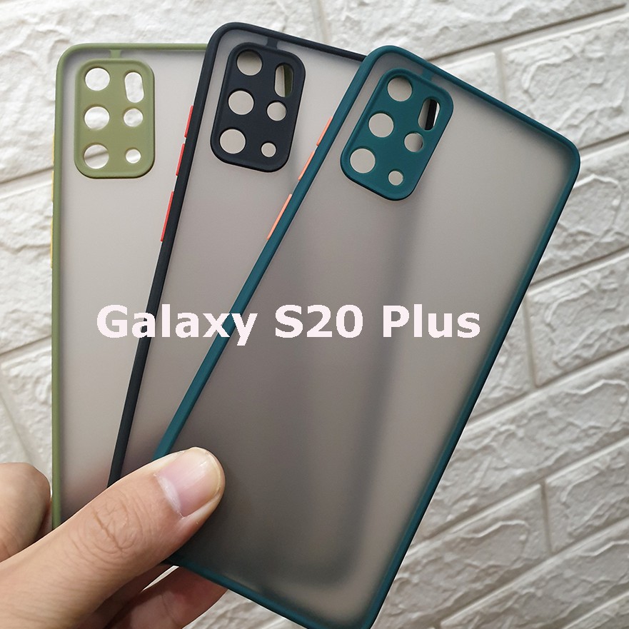 Ốp nhám viền cao su bảo vệ camera Samsung Galaxy S20 Plus