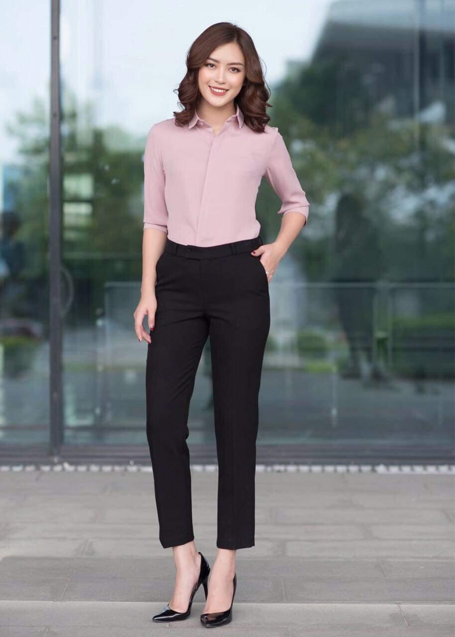 Quần tây nữ công sở cao cấp 3 màu: Xanh, Đen, Xám