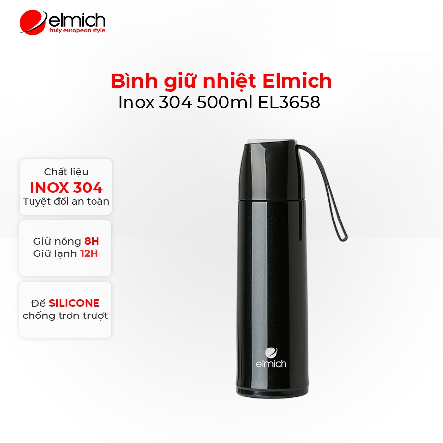 Bình giữ nhiệt cao cấp Elmich EL3658 inox 304 500ml