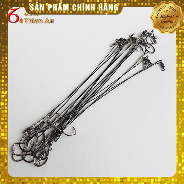 Dây cáp kèm lưỡi câu cá chim y hình 10 cái  (xả hàng giảm giá và cam kết bảo hành đổi trả ạ)