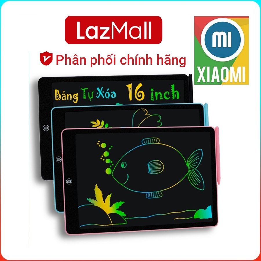  DEAL ĐỈNH ĐANG CHỜ Xiaomi LazMall Smart Chính Hãng Bảng Viết Tự Xoá Thông Minh Cho Bé LCD 16 inch Màn Hình LCD Đa Sắc Kích Thước Lớn Bảng Tự Xoá Thông Minh Điện Tử Cho Bé Tập Viết Tập Vẽ Học Tập,... 