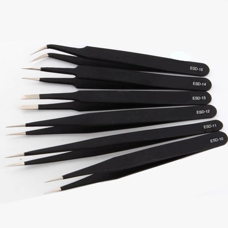 (HCM) Nhíp gắp đa năng nhíp gắp linh kiện điện tử nhíp gắp vít nhíp cho điện thoại nhíp cho máy tính  Bộ 6 cây nhíp -V4