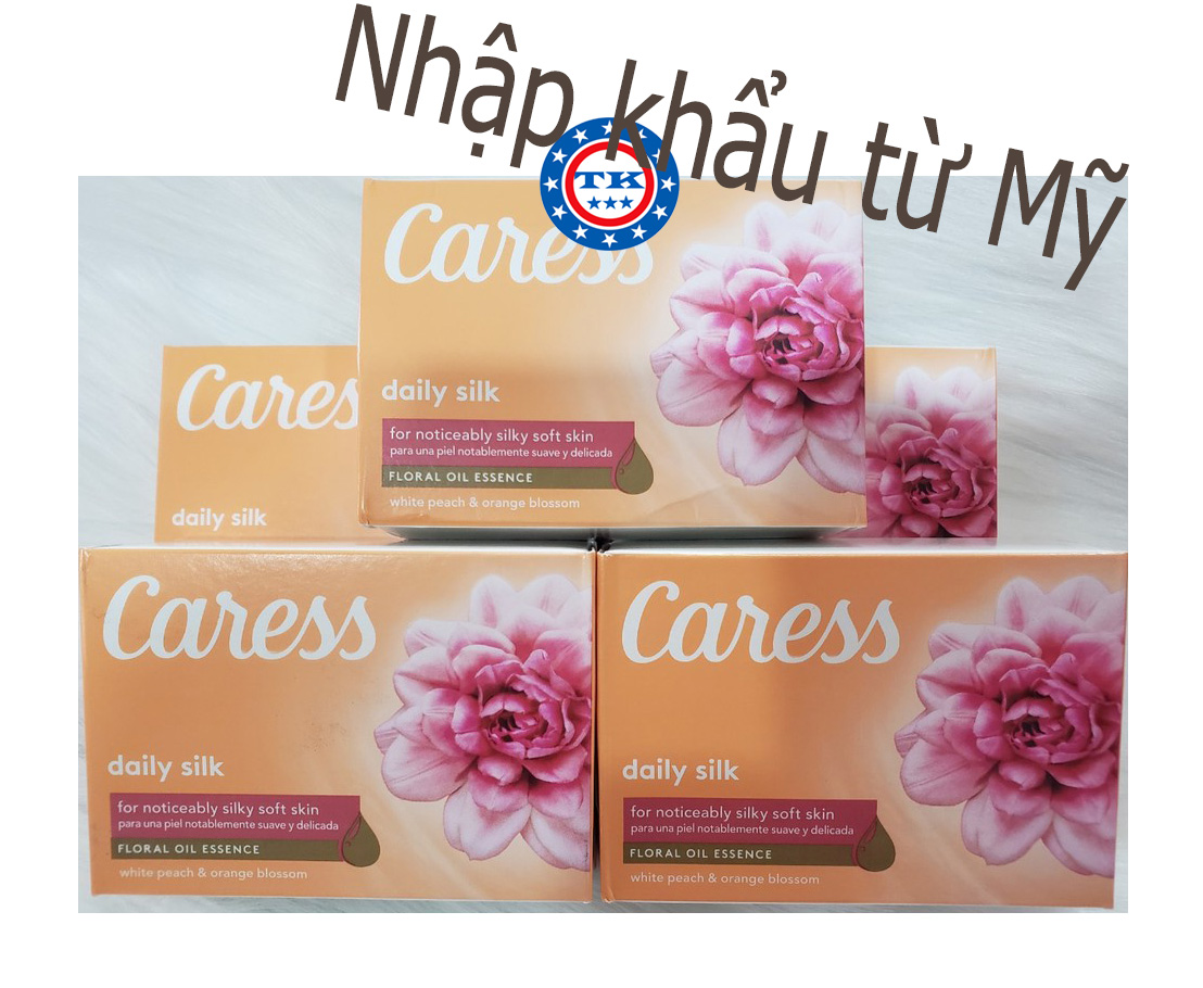 (HCM)Combo 5 Xà bông cục Caress Daily Silk 106g x 5 cục - Mỹ