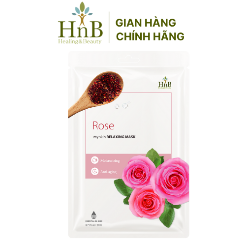 Mặt nạ cấp ẩm thư giãn my skin relaxing mask hoa hồng