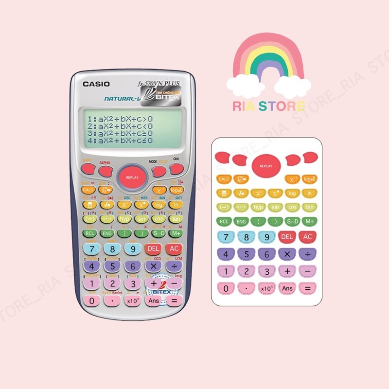 Dán nút phím máy tính casio 570