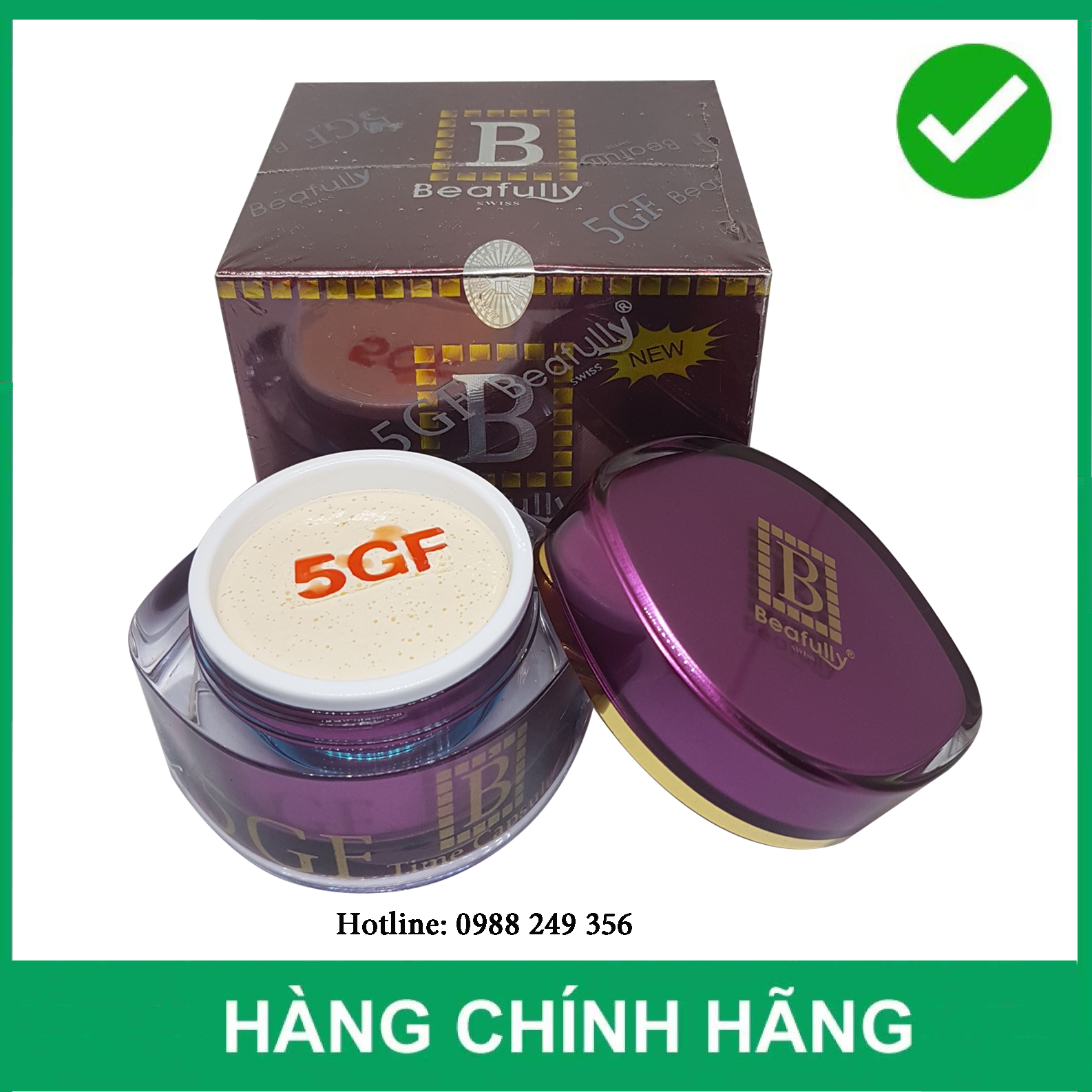 [HCM]KEM 5GF DƯỠNG TRẮNG DA CAO CẤP CHỐNG LẠI 13 DẤU HIỆU LÃO HÓA 50G- KEM 5GF