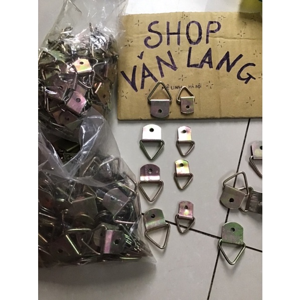 5 Khuy treo ảnh hình tam giác, móc treo tranh đủ cỡ