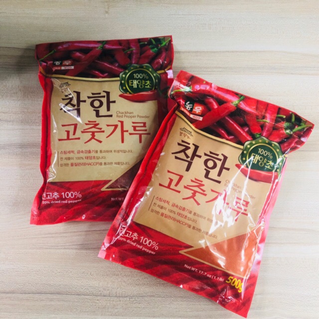 Bột Ớt Mịn Nongwoo Chackhan 500g làm kim chi - Nhập Khẩu Hàn Quốc