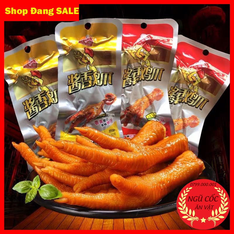 [BÃO SALE] Chân Gà Cay Tứ Xuyên - Bịch 32gr