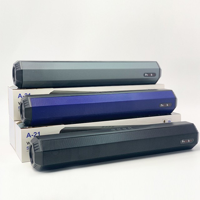 Loa bluetooth không dây Loa nghe nahcj kiểu dáng dài, thiết kế vỏ nhôm chắc chắn sang trọng âm thanh sống động hỗ trợ Usb, thẻ nhớ - Bảo hành 6 Tháng lỗi đổi mới